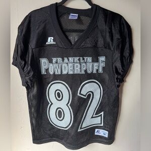 Vintage Y2K Powderpuff Football Jersey‎ by Russell Athletic size Medium